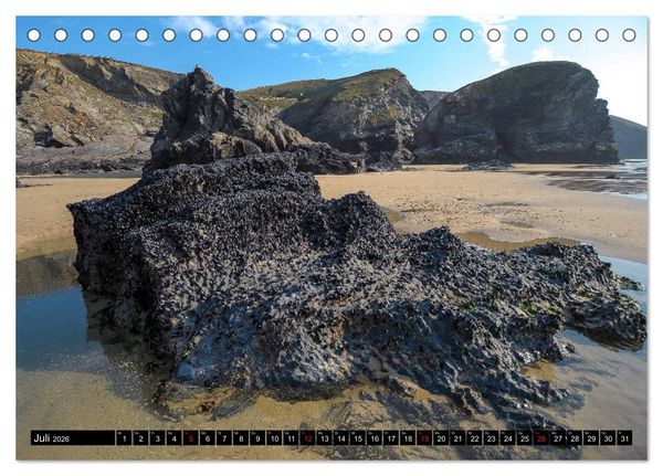Produktbild: Blickpunkte Cornwall (Tischkalender 2026 DIN A5 quer), CALVENDO Monatskalender