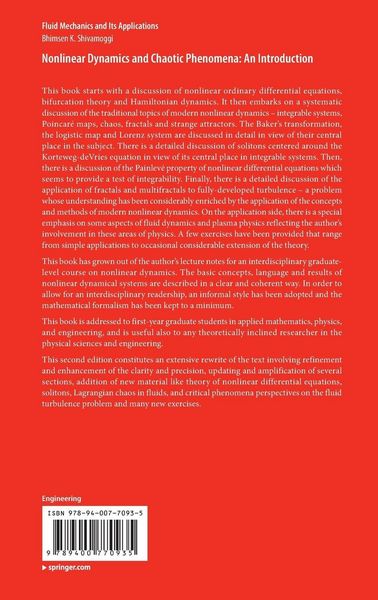 Produktbild: Nonlinear Dynamics and Chaotic Phenomena: An Introduction