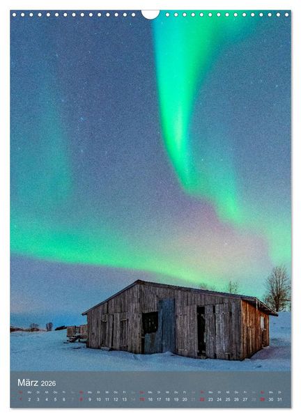 Produktbild: Aurora - Polarlicht des Nordens (Wandkalender 2026 DIN A3 hoch), CALVENDO Monatskalender