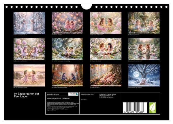 Produktbild: Im Zaubergarten der Feenkinder (Wandkalender 2027 DIN A4 quer), CALVENDO Monatskalender