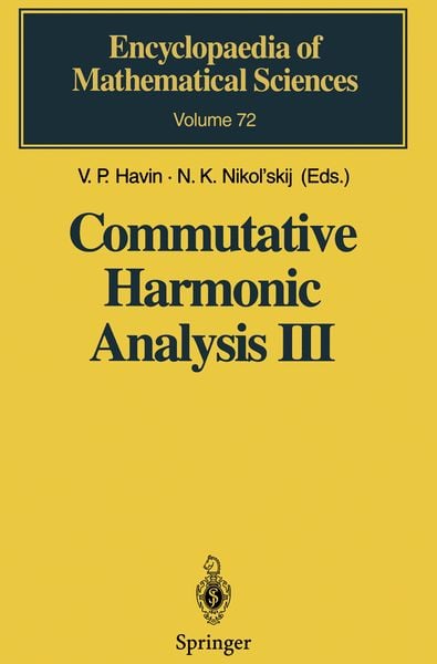 Produktbild: Commutative Harmonic Analysis III