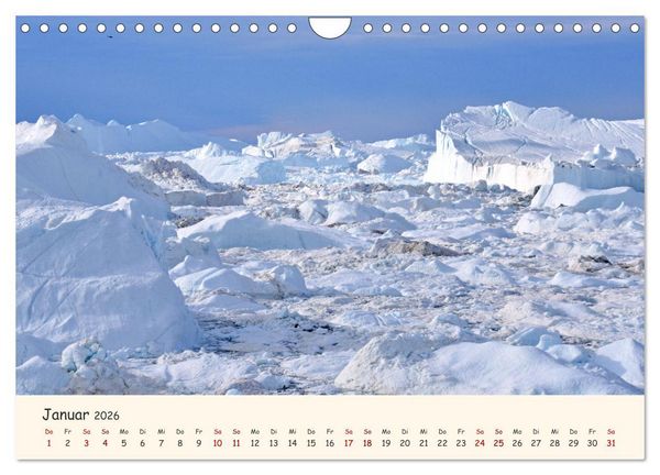 Produktbild: Gr&ouml;nland Faszinierend atemberaubend grandios (Wandkalender 2026 DIN A4 quer), CALVENDO Monatskalender