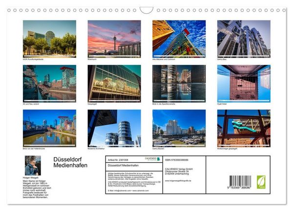 Produktbild: D&uuml;sseldorf Medienhafen (Wandkalender 2027 DIN A3 quer), CALVENDO Monatskalender