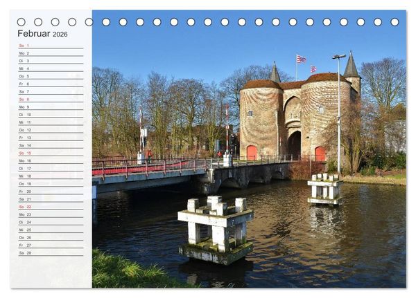Produktbild: Belgien entdecken - Br&uuml;gge und Leuven (Tischkalender 2026 DIN A5 quer), CALVENDO Monatskalender