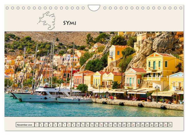 Produktbild: Reise durch die Griechische Inselwelt (Wandkalender 2026 DIN A4 quer), CALVENDO Monatskalender