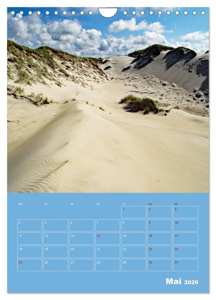 Produktbild: Nordseereise &ndash; J&uuml;tland in D&auml;nemark &ndash; Von Blavand bis Henne Strand (Wandkalender 2026 DIN A4 hoch), CALVENDO Monatskalender