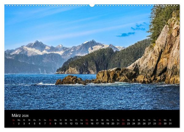 Produktbild: Alaska 2026 Wildes Land am Ende der Welt (hochwertiger Premium Wandkalender 2026 DIN A2 quer), Kunstdruck in Hochglanz