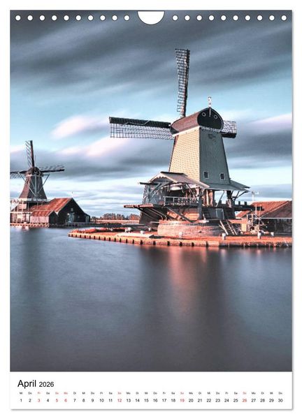 Produktbild: Die Windm&uuml;hle - Eindr&uuml;cke und Momente (Wandkalender 2026 DIN A4 hoch), CALVENDO Monatskalender