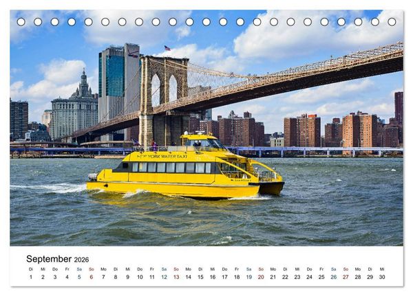 Produktbild: Meine Liebe New York (Tischkalender 2026 DIN A5 quer), CALVENDO Monatskalender