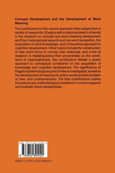 Produktbild: Concept Development and the Development of Word Meaning