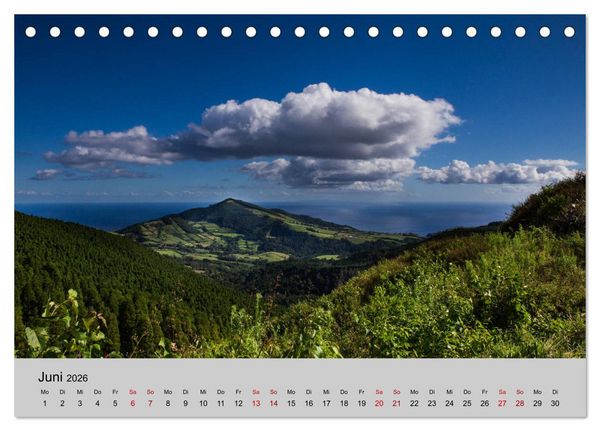 Produktbild: Azoren - S&atilde;o Miguel (Tischkalender 2026 DIN A5 quer), CALVENDO Monatskalender