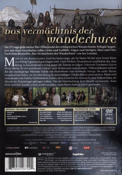 Produktbild: Das Verm&auml;chtnis der Wanderhure / Die Wanderhure Band 3