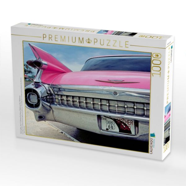 Produktbild: CALVENDO Puzzle Pink Cadillac, Ann's Chicken Fry Home, Oklahoma City, Oklahoma | 1000 Teile Lege-Gr&ouml;&szlig;e 64x48cm Foto-Puzzle f&uuml;r gl&uuml;ckliche Stunden