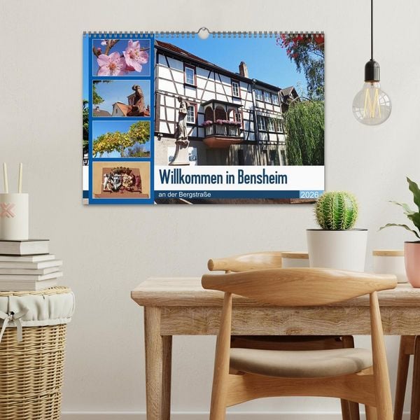 Produktbild: Willkommen in Bensheim an der Bergstra&szlig;e (Wandkalender 2026 DIN A3 quer), CALVENDO Monatskalender