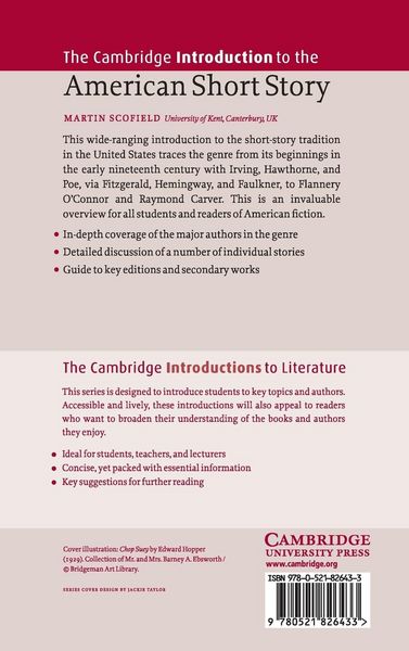 Produktbild: The Cambridge Introduction to the American Short Story