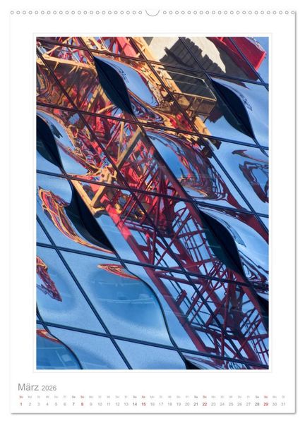 Produktbild: Spiegelungen in der Architektur (hochwertiger Premium Wandkalender 2026 DIN A2 hoch), Kunstdruck in Hochglanz