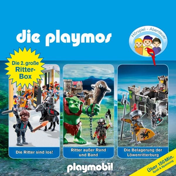 Die Playmos - Das Original Playmobil Hörspiel, Die grosse Ritterbox 2: Folgen 24, 45 und 55 - Simon X. Rost , David Bredel , Florian Fickel, Audio,