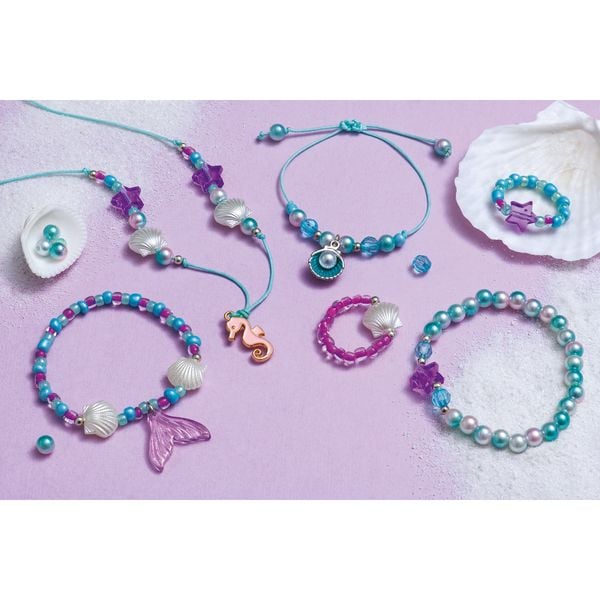 Produktbild: Meerjungfrauen-Schmuck &ndash; Bastelset f&uuml;r Kinder (6 Schmuckst&uuml;cke)