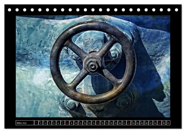 Produktbild: Industrie-Kunst 2026 (Tischkalender 2026 DIN A5 quer), CALVENDO Monatskalender