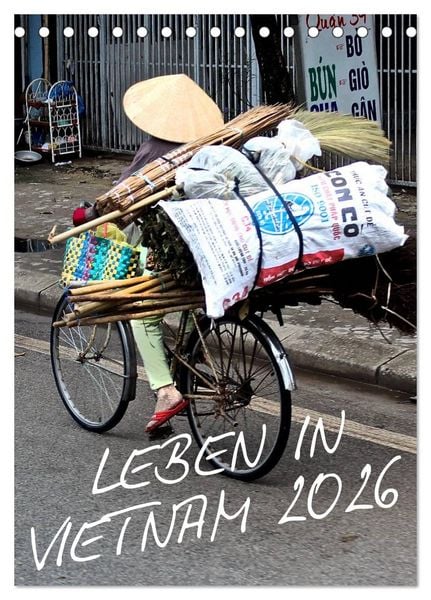 Produktbild: Leben in Vietnam 2026 (Tischkalender 2026 DIN A5 hoch), CALVENDO Monatskalender