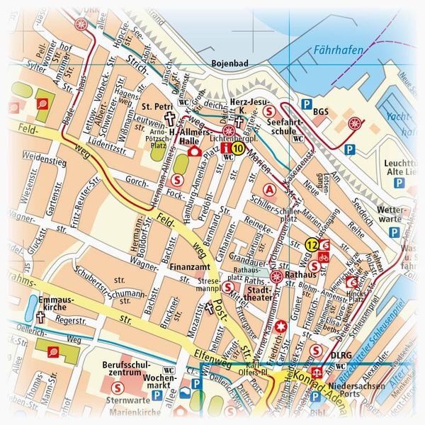 Produktbild: Cuxhaven und umzu (mit Stadtplan) 1:60 000