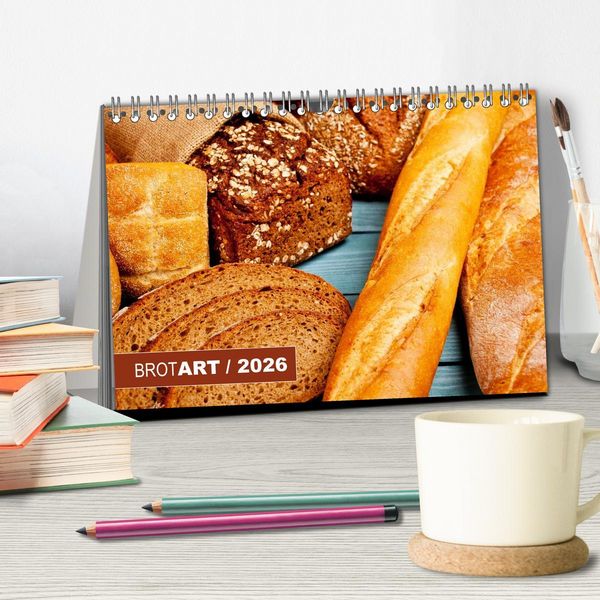 Produktbild: BROTART / 2026 (Tischkalender 2026 DIN A5 quer), CALVENDO Monatskalender