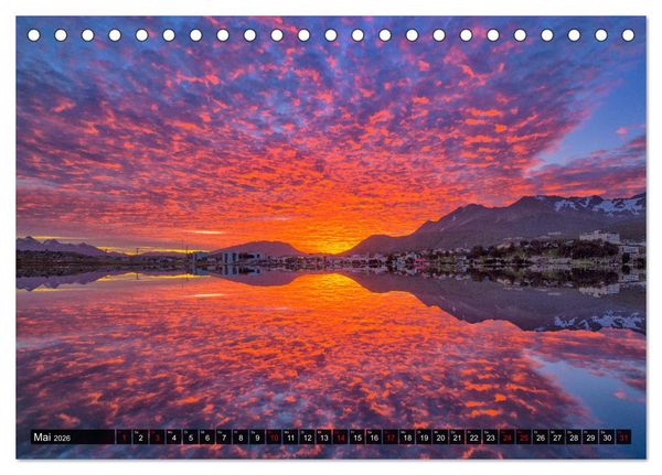 Produktbild: Patagonien und Feuerland (Tischkalender 2026 DIN A5 quer), CALVENDO Monatskalender
