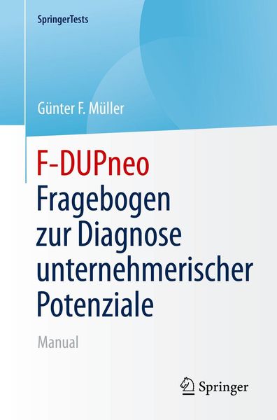 Produktbild: F-DUPneo - Fragebogen zur Diagnose unternehmerischer Potenziale