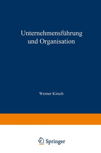 Produktbild: Unternehmensf&uuml;hrung und Organisation