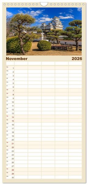 Produktbild: Familienplaner 2026 - Japan - zwischen Tradition und Moderne mit 5 Spalten (Wandkalender, 21 x 45 cm) CALVENDO