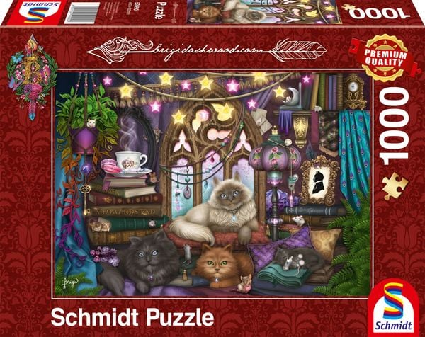 Schmidt Spiele - Birgid Ashwood - Afternoon Tea mit Katzen, 1000 Teile