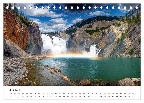 Produktbild: Kanada - zwischen Seen, Bergen und K&uuml;sten (Tischkalender 2027 DIN A5 quer), CALVENDO Monatskalender