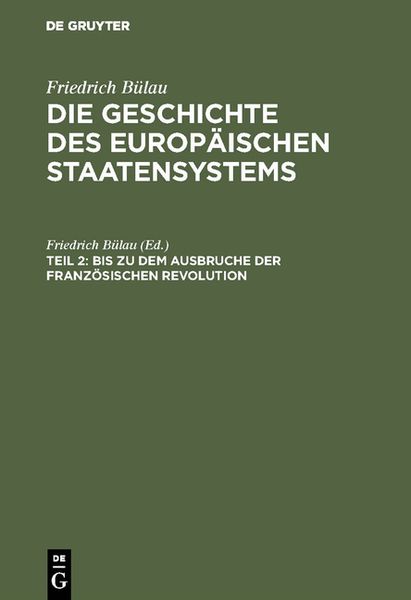 Produktbild: Bis zu dem Ausbruche der Franz&ouml;sischen Revolution