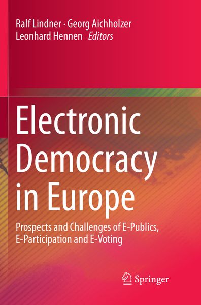 Produktbild: Electronic Democracy in Europe