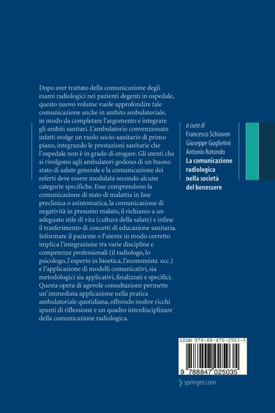Produktbild: La comunicazione radiologica nella societ&agrave; del benessere