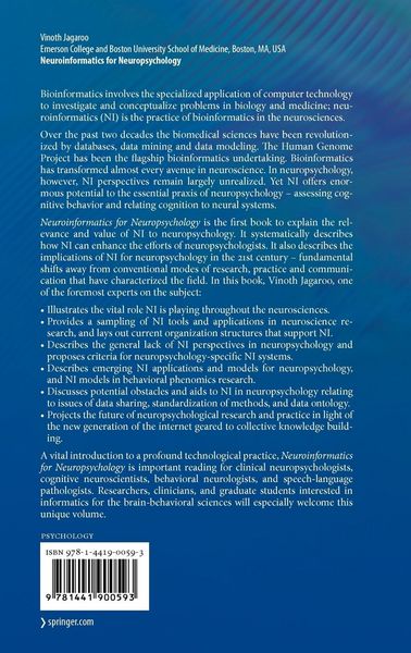 Produktbild: Neuroinformatics for Neuropsychology