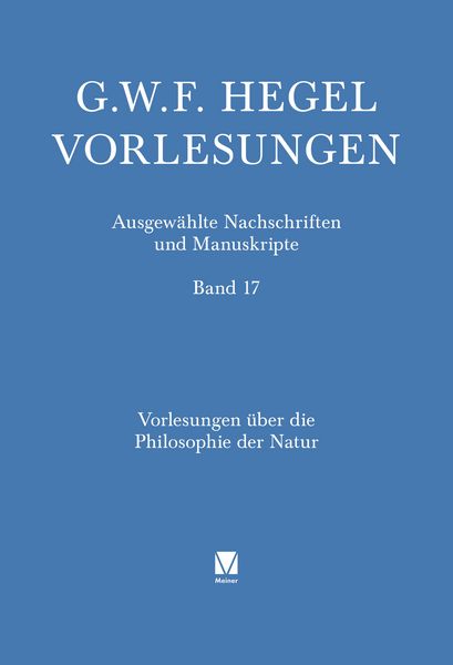 Produktbild: Vorlesungen &uuml;ber die Philosophie der Natur