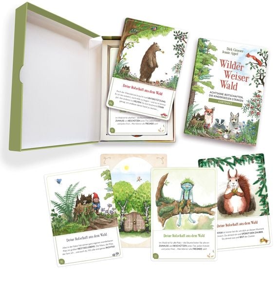 Produktbild: Wilder Weiser Wald. Achtsame Botschaften, die Kinderseelen st&auml;rken. Kartenset