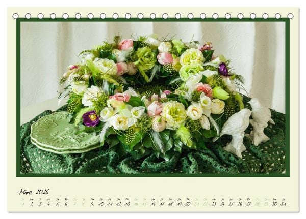 Produktbild: Blumen-Passion (Tischkalender 2026 DIN A5 quer), CALVENDO Monatskalender