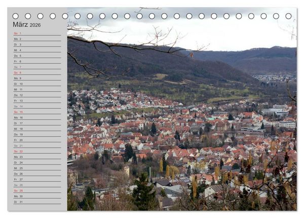 Produktbild: Pfullingen ... und Umgebung (Tischkalender 2026 DIN A5 quer), CALVENDO Monatskalender
