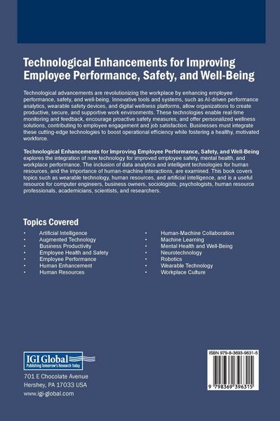 Produktbild: Technological Enhancements for Improving Employee Performance, Safety, and Well-Being