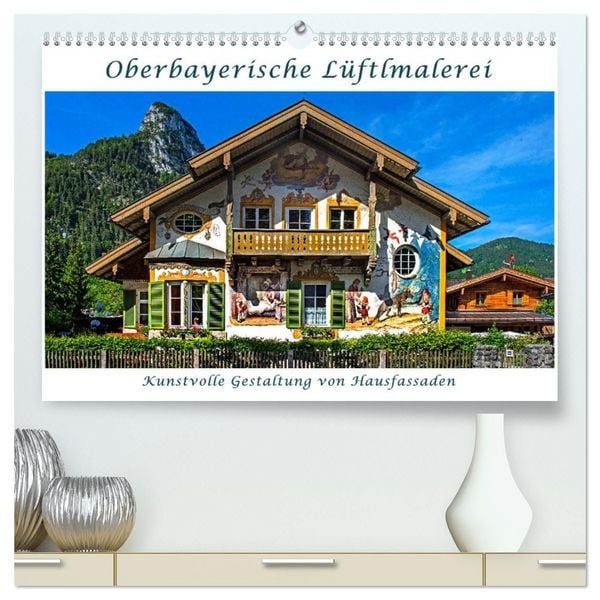 Produktbild: Oberbayerische L&uuml;ftlmalerei (hochwertiger Premium Wandkalender 2027 DIN A2 quer), Kunstdruck in Hochglanz