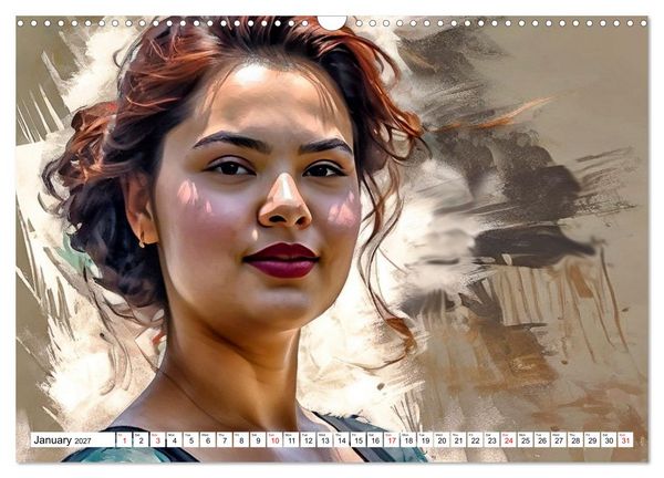 Produktbild: Daphne&rsquo;s Habitats, the Graphic Worlds of a Digital Muse (Wall Calendar 2027 DIN A3 landscape), CALVENDO 12 Month Wall Calendar