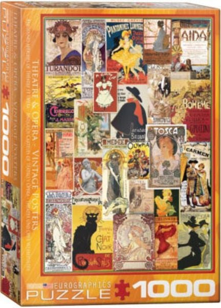 Puzzle 1000 Teile - Theater & Opera Vintage Art