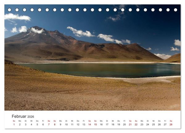 Produktbild: Die Farben der Anden - Argentinien und Chile (Tischkalender 2026 DIN A5 quer), CALVENDO Monatskalender