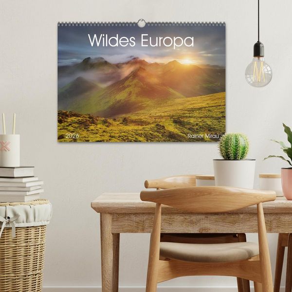 Produktbild: Wildes Europa 2026 (Wandkalender 2026 DIN A3 quer), CALVENDO Monatskalender