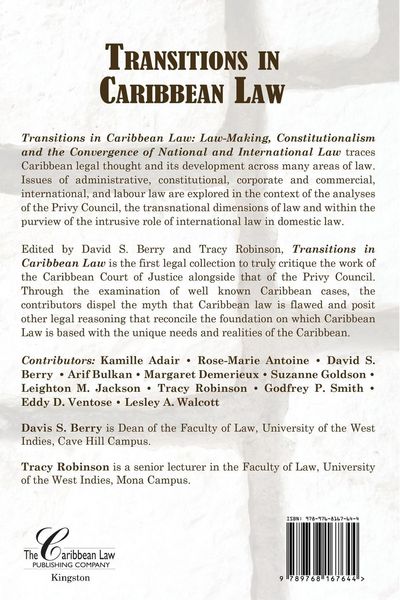 Produktbild: Transitions in Caribbean Law