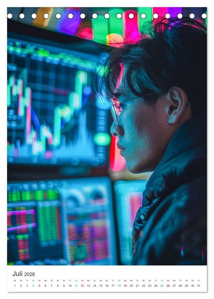 Produktbild: Bitcoin Welten (Tischkalender 2026 DIN A5 hoch), CALVENDO Monatskalender