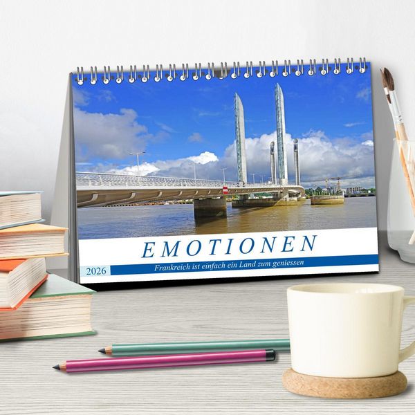 Produktbild: Emotionen - Frankreich ist einfach ein Land zum geniessen (Tischkalender 2026 DIN A5 quer), CALVENDO Monatskalender