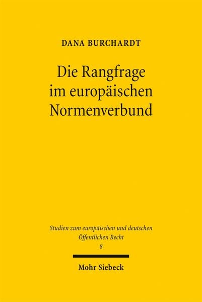 Produktbild: Die Rangfrage im europ&auml;ischen Normenverbund